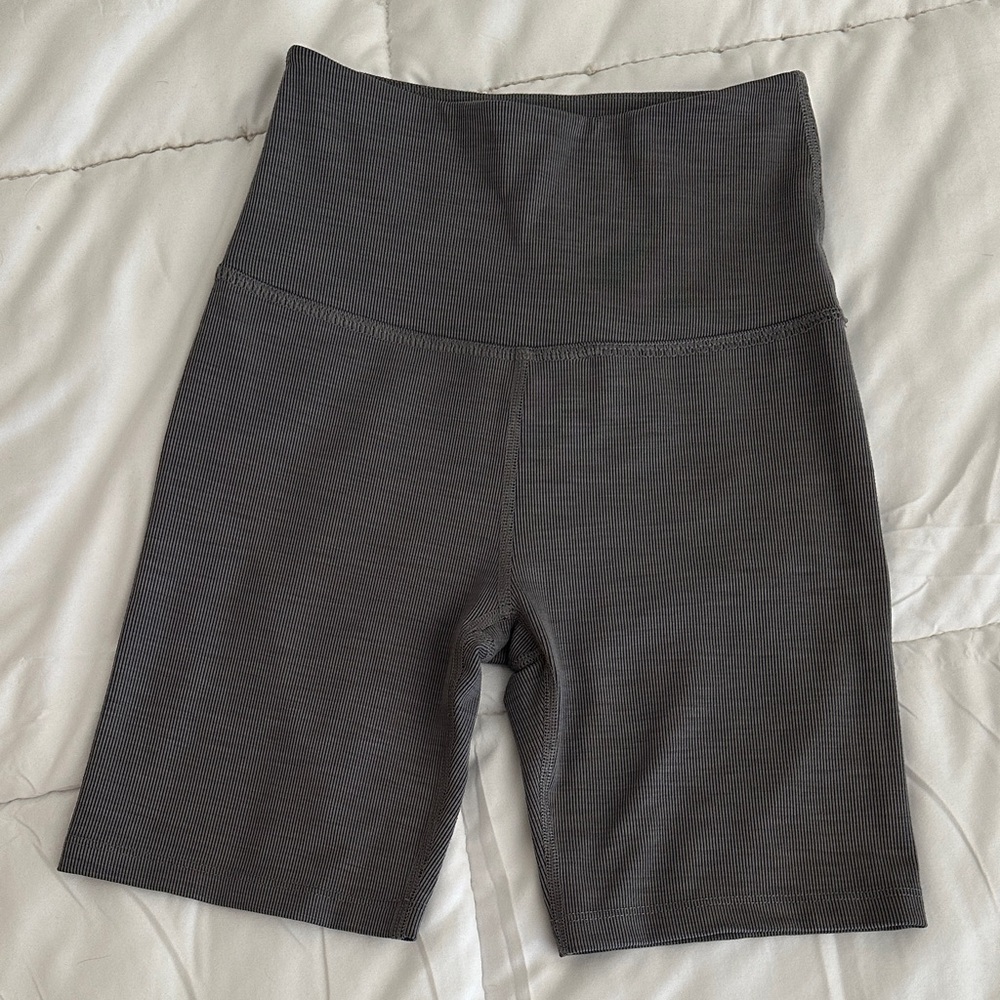 Beyond Yoga Charcoal Bike Shorts